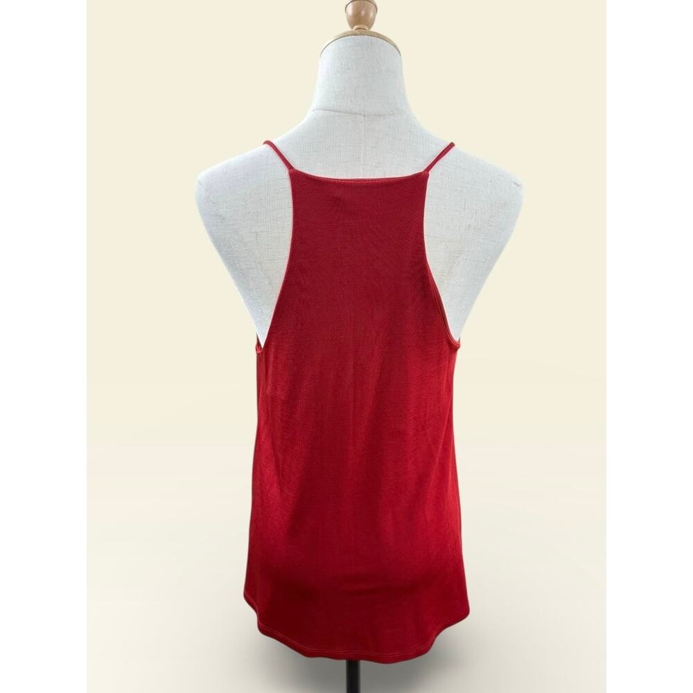 H&M Brick Red Razor Back Tank, Size Small - Picture 3 of 3